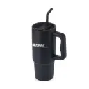 BERN - Recycled Stainless Steel Tumbler with Reusable Straw - Black
